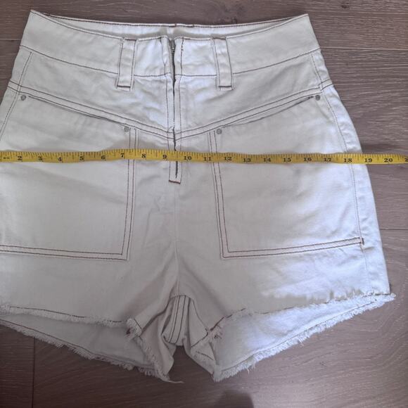 Ba&sh David Denim Shorts in Ecru size 2 - Picture 15 of 15